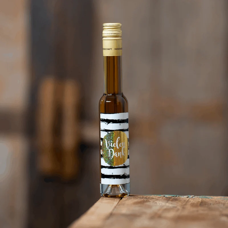 Vielen Dank | Glitzer Etikett | Butterscotch Likör mit Whisky 20%