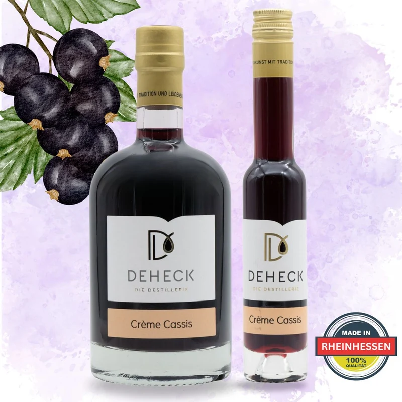 Creme Cassis Likör | extra cremiger Johannisbeeren Likör | 20%
