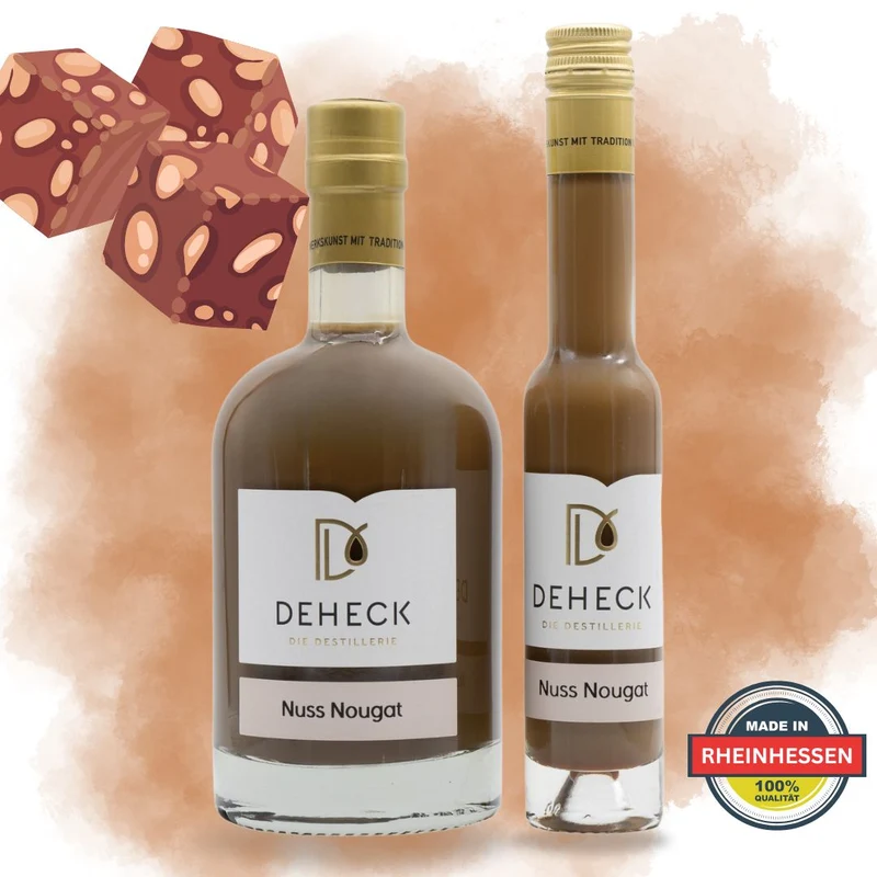 Nuss Nougat Sahnelikör | balancierter Nougat Likör mit nussiger Note | 15%