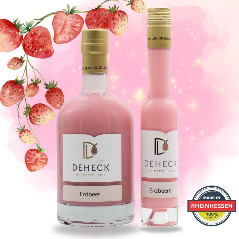Erdbeer Sahnelikör | fruchtiger Erdbeeren Likör in cremiger Sahne | 15%