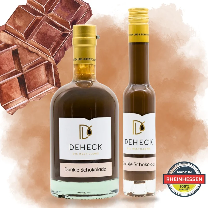 Dunkle Schokolade Sahnelikör | intensiver Schoko Likör in cremiger Sahne | 15%