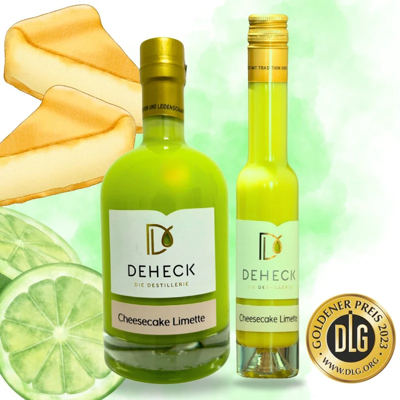 Limette Cheesecake Sahnelikör | cremiger Käsekuchen Likör mit Limette Note | 15%