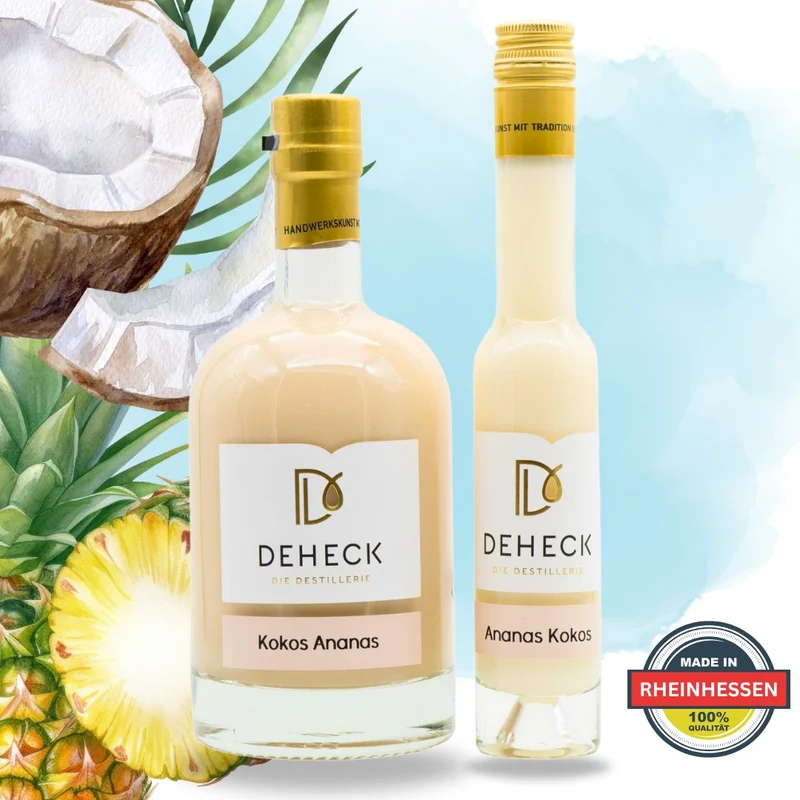 Ananas Kokos Sahnelikör | exotischer Pina Colada Likör in cremiger Sahne | 15%