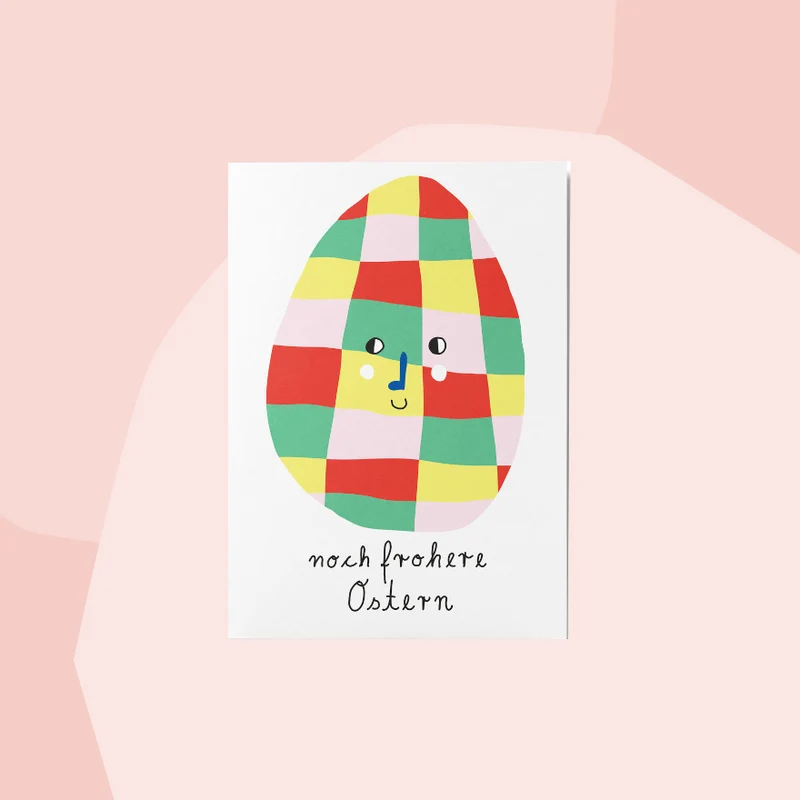Postkarte zu Ostern: Frohere Ostern