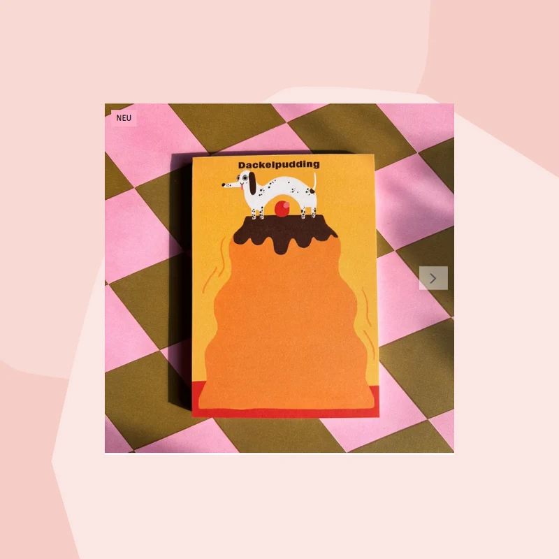Notizblock: Dackelpudding