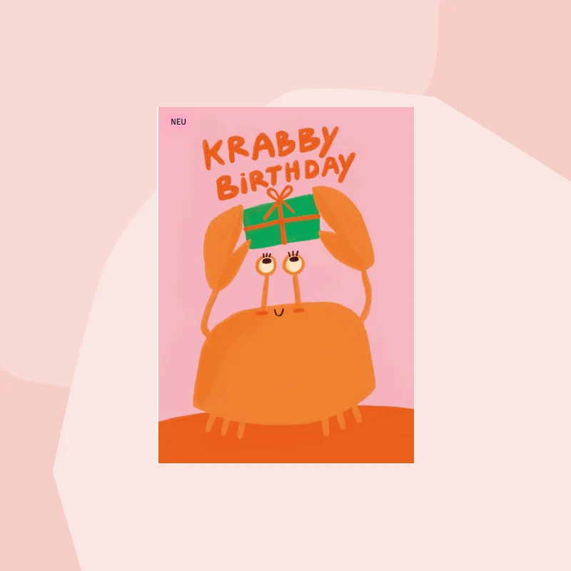 Postkarte: Krabby Birthday