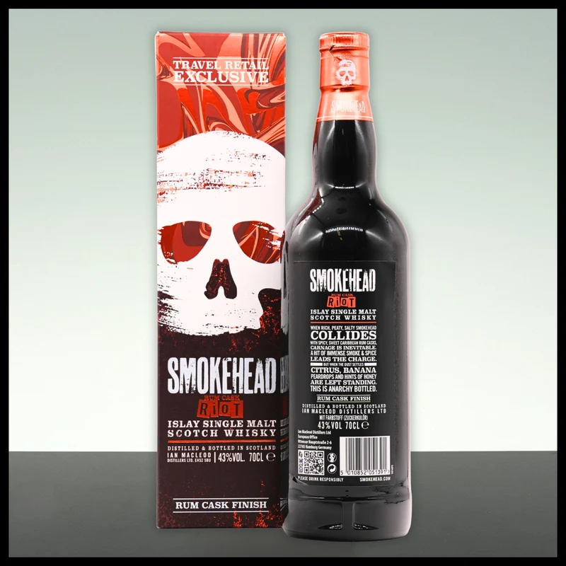 Smokehead RUM RIOT Single Malt Whisky 0,7L - 43% Vol.