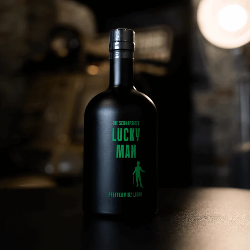 Pfefferminz Likör - Lucky Man Schnapsidee ‼️ (Abverkauf - letzte Chance)‼️