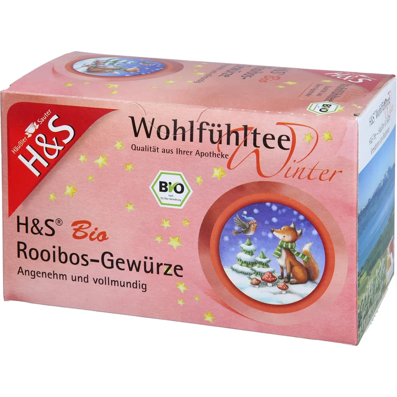 H&S Wintertee Bio Rooibos-Gewürze, 20X2.0 g FBE