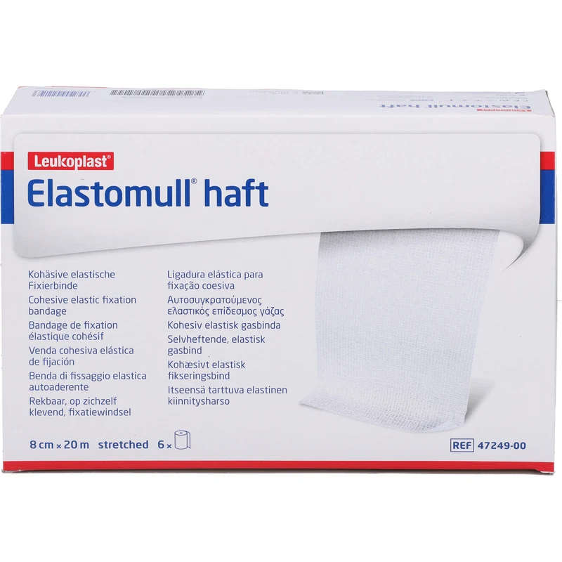 Elastomull haft 20mX8cm, 6 St BIN
