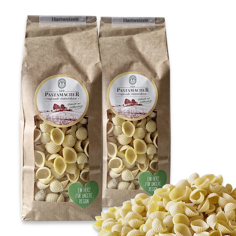 2x Hartweizen Conchiglie Nudeln 500g