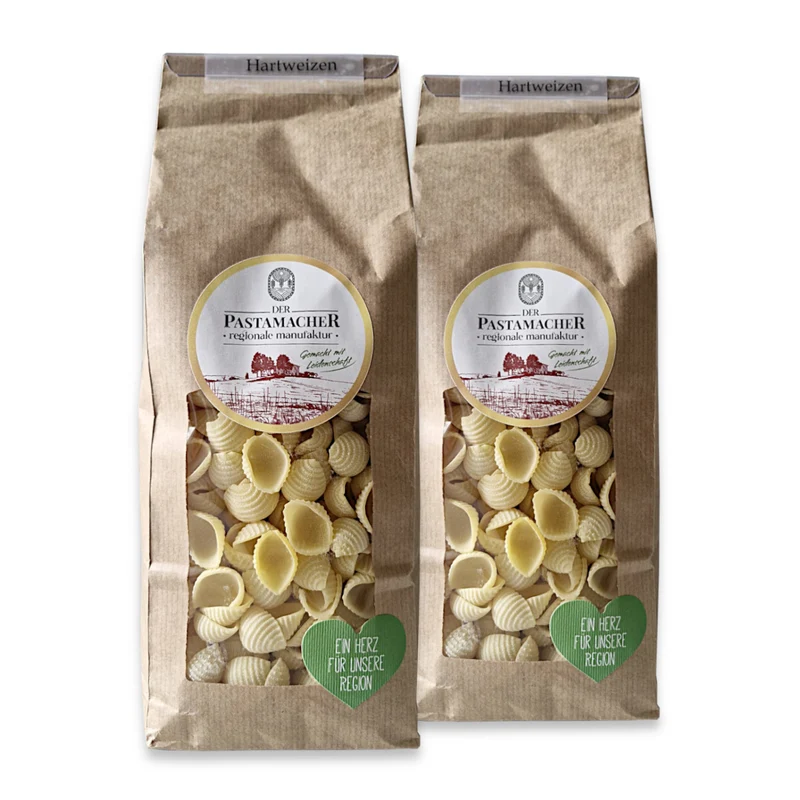 2x Hartweizen Conchiglie Nudeln 500g
