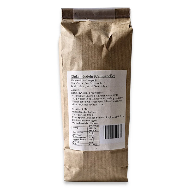 2x Dinkel Campanelle Nudeln 500g