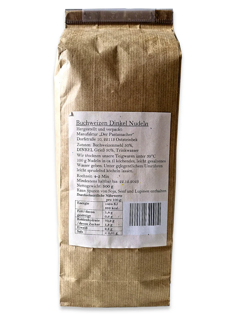 2x Buchweizen Dinkel Radiatori Nudeln 500g