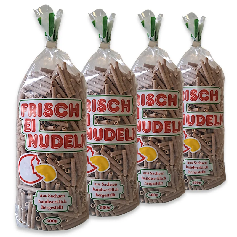 4x Frischei Nudeln Dinkelvollkorn Makkaroni 500g