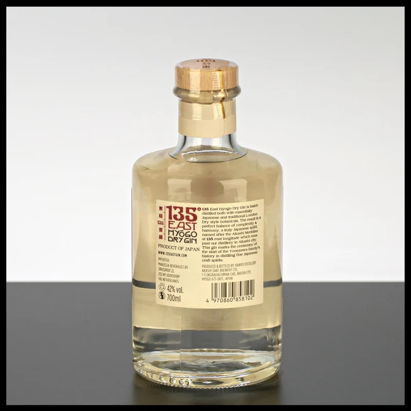 135° EAST Hyogo Dry Gin 0,7L - 42% Vol.