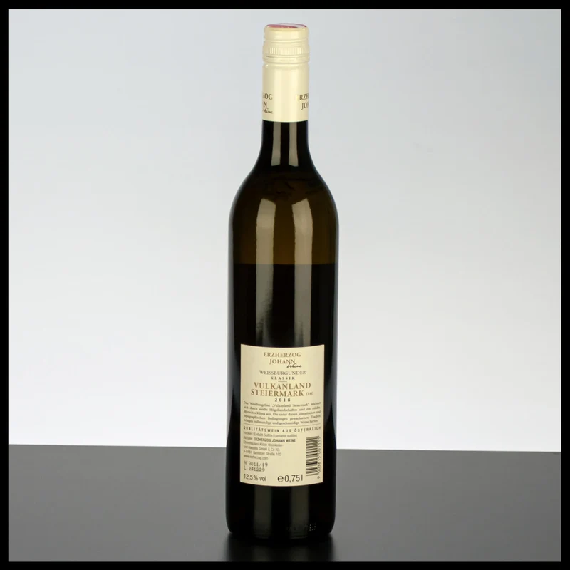 Erzherzog Johann Weißburgunder Vulkanland DAC 0,75L - 13% Vol.