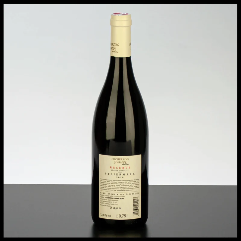 Erzherzog Johann Blauer Zweigelt Reserve 0,75L - 13% Vol.