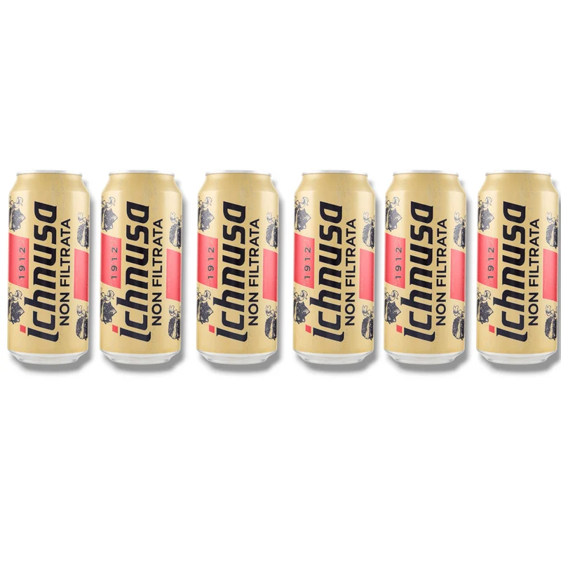 Ichnusa Non Filtrata 0,5 l Dose – Ungefiltertes sardisches Lagerbier 5,0 % Vol.