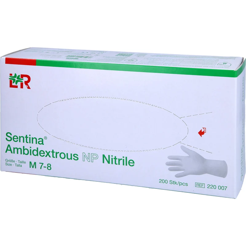 Sentina Ambidextrous Nitrile USH unsteril Gr. M, 200 St HAS