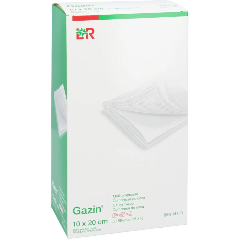 Gazin Kompressen steril 10x20cm, 25X2 St KOM
