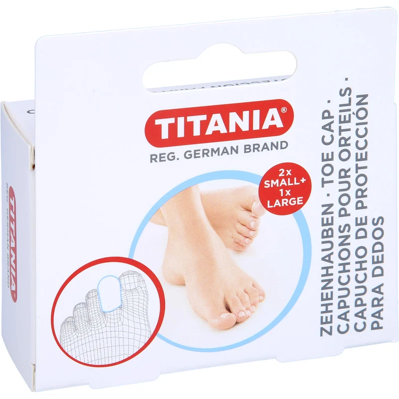 ZEHENHAUBEN 2xklein 1xgross TITANIA, 3 St