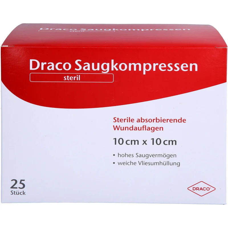 Saugkompressen steril 10x10cm, 25 St KOM