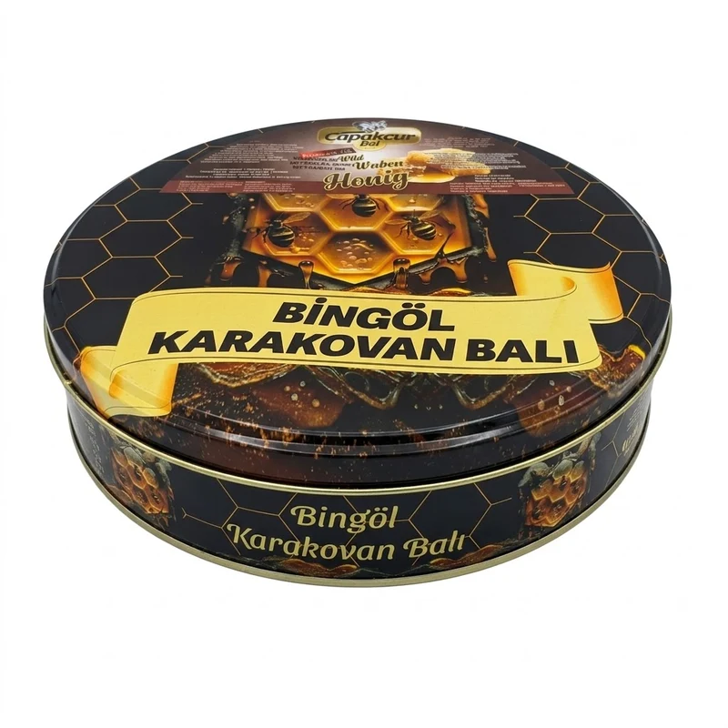 Gold-Wildblumen-Honigwabe 1500g in edler Blechdose, Hocharomatischer Karakovan Bali aus Bingöl