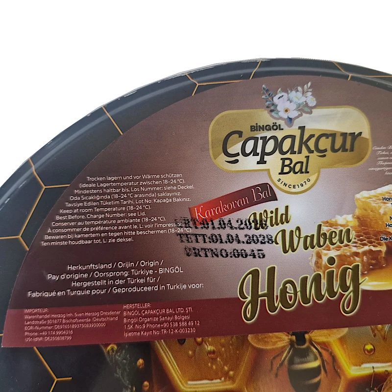 Gold-Wildblumen-Honigwabe 1500g in edler Blechdose, Hocharomatischer Karakovan Bali aus Bingöl
