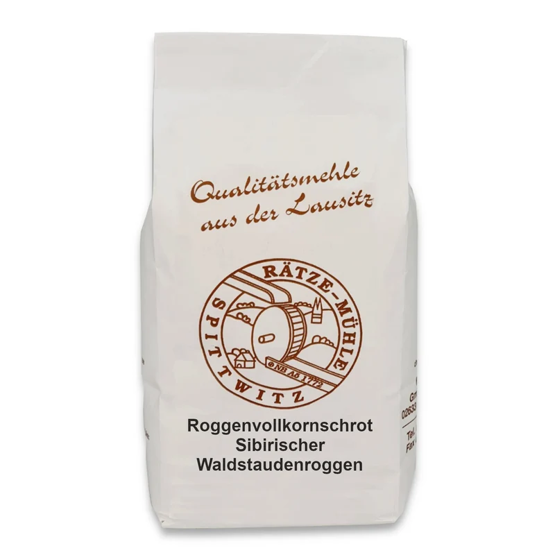 Roggenvollkornschrot Sibirischer Waldstaudenroggen