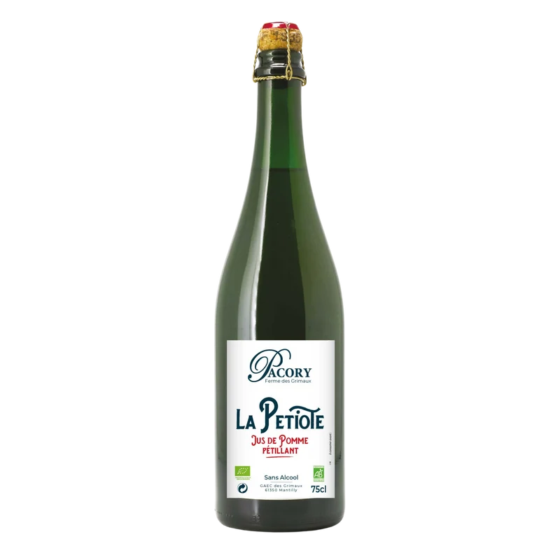 La Petiote - Jus de Pomme Pétillant bio - Pacory – Ferme des Grimaux
