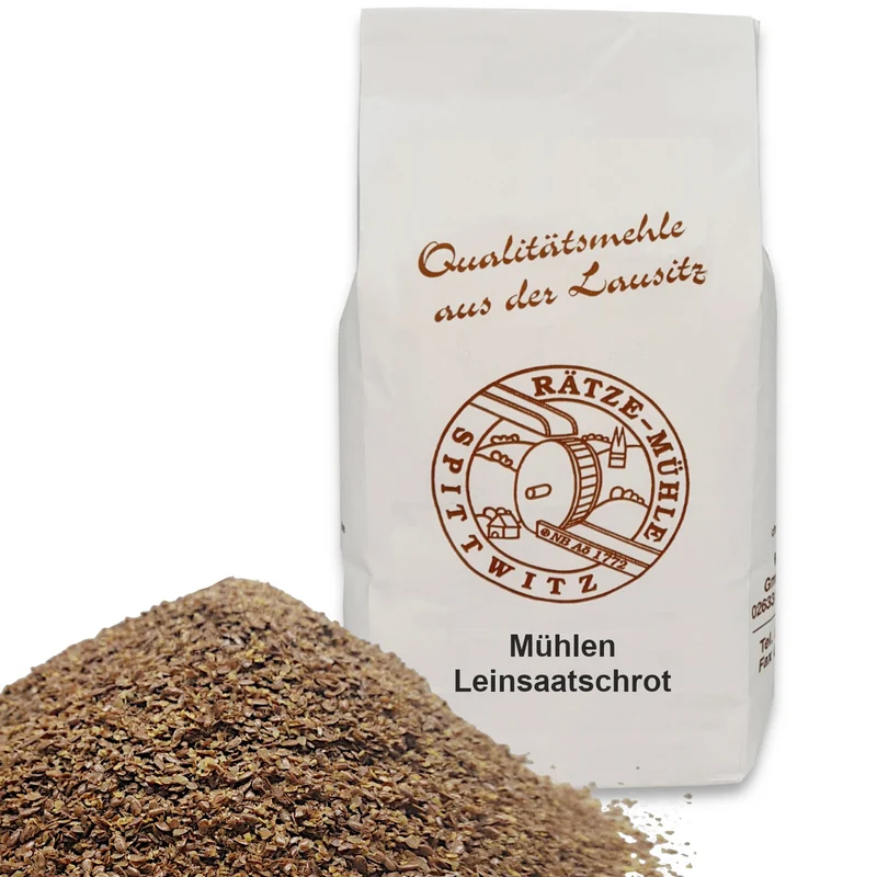Leinsamen geschrotet / Leinsaatschrot