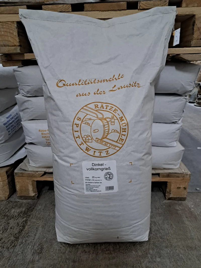 Dinkelvollkorngrieß 25 kg