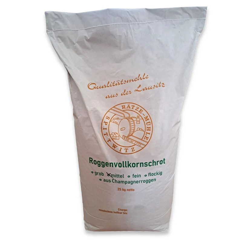 Roggenvollkornschrot mittel 25 kg