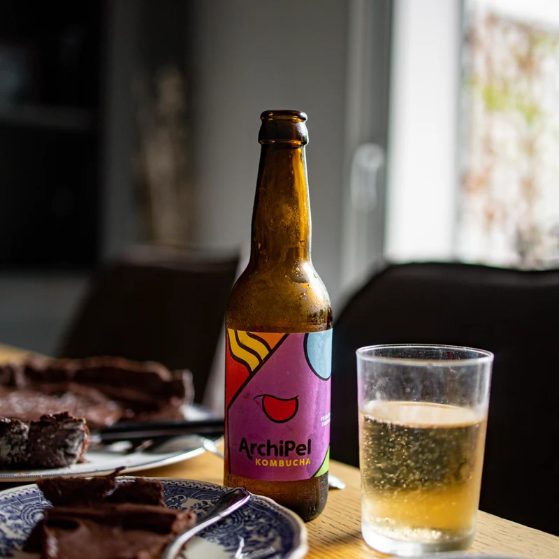 Kombucha Cassis Bio - Archipel Kombucha