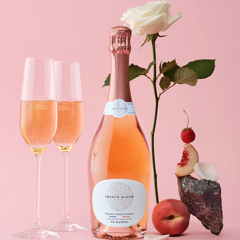 Le Rosé - Effervescent bio sans alcool 0% - French Bloom