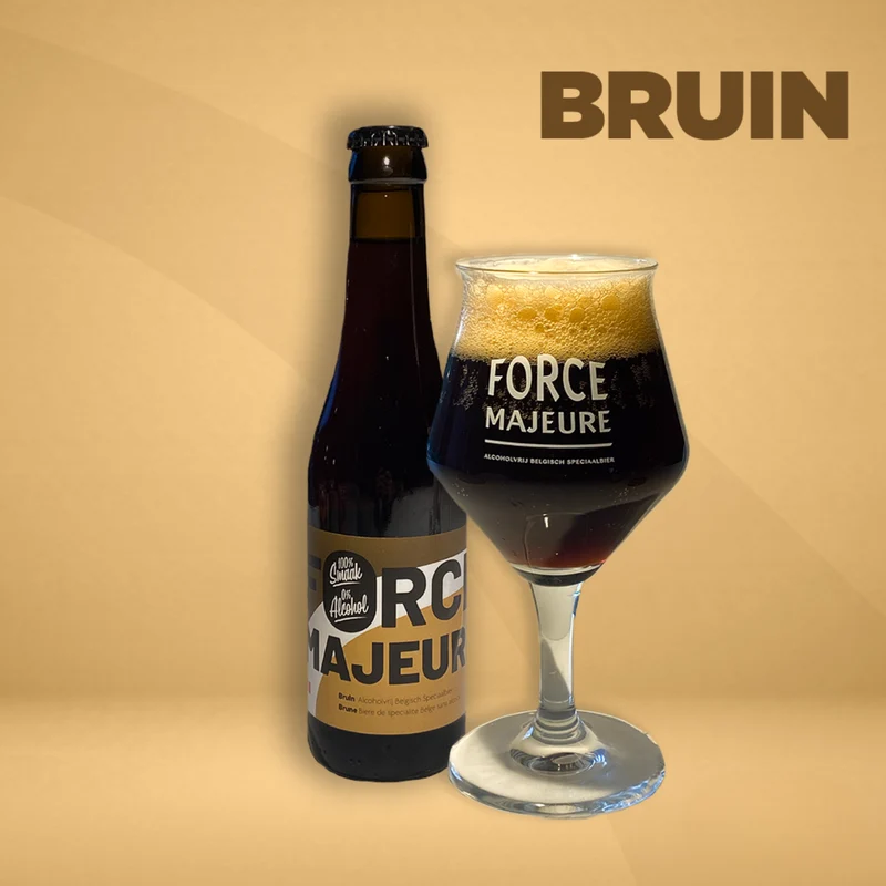 Brune belge 0,4% 33 cl - Force Majeure
