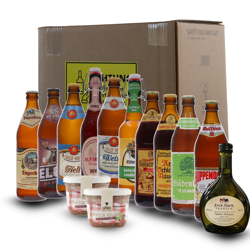 Fränkisches Genusspaket – Bier, Brotzeit & Wein