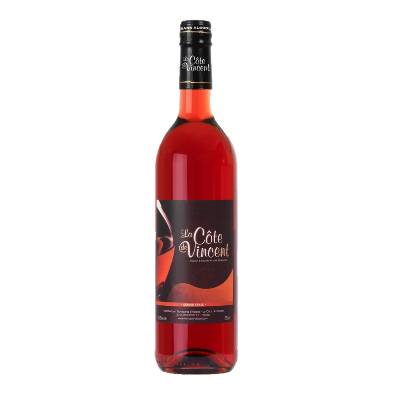 Vin rosé sans alcool 0.3% - La Côte de Vincent