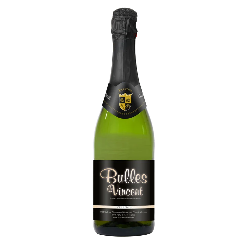 Vin effervescent désalcoolisé 0.5% - La Côte de Vincent