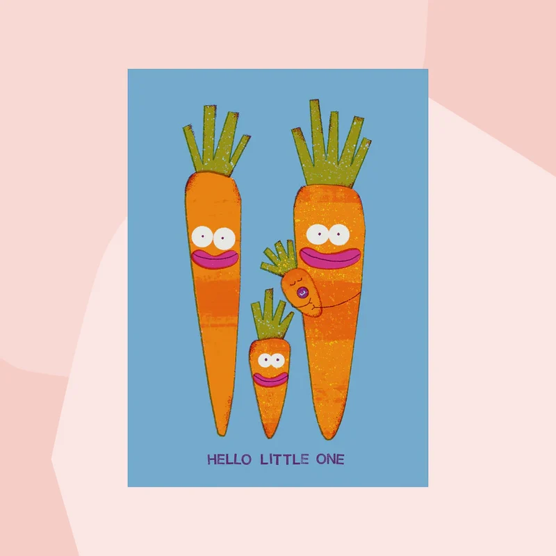 Postkarte: Hello little one