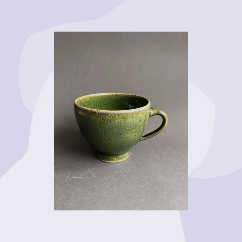 Cafe Au Lait Tasse Nizza: Dunkelgrün