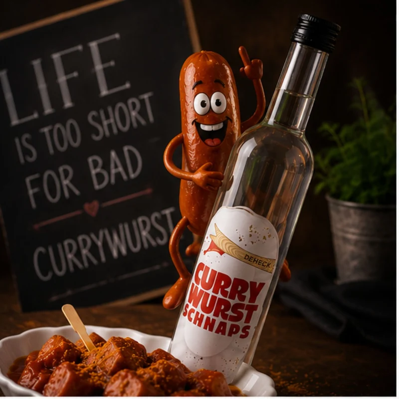 Currywurst Schnaps | nach Rezept von original Berliner Currywurst-Sauce Schnapsidee | 35%