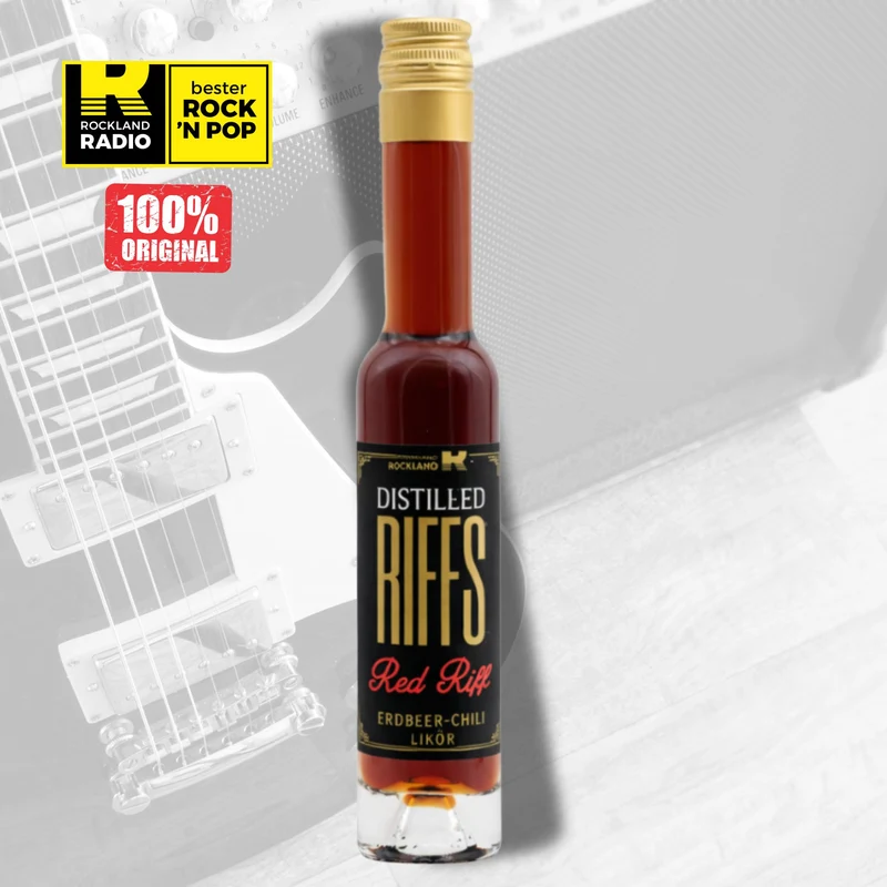 Rockland Radio Erdbeer Likör | mit dezenter Chili Note | 20% | Distilled Riffs