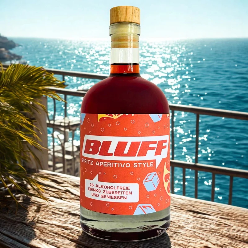 BLUFF Spritz Aperitivo Style | 25 Virgin Spritz Dinks zum Mixen je Flasche