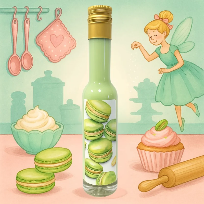Macarons Pistazie Sahnelikör | Pistazien Likör zum Backen für Kuchen mit Likör | 15%