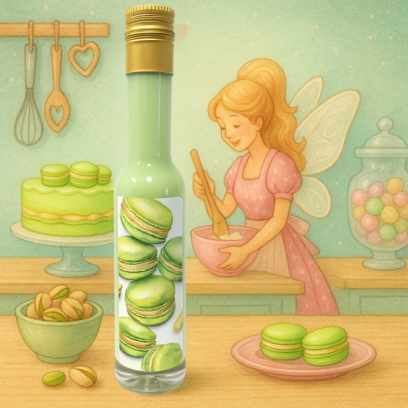 Macarons Pistazie Sahnelikör | Pistazien Likör zum Backen für Kuchen mit Likör | 15%