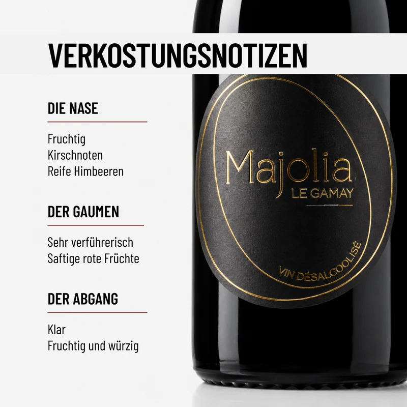 MAJOLIA LE GAMAY: Ein runder und aromatischer Gamay – alkoholfrei