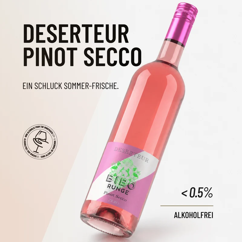 DESERTEUR PINOT SECCO: ein Schluck Sommer-Frische.