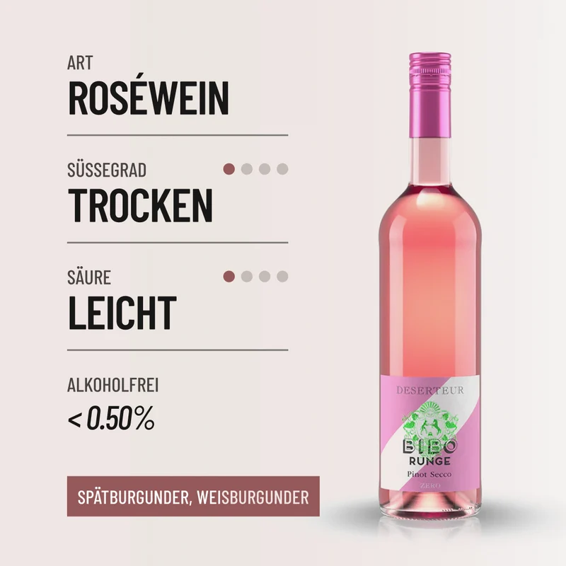 DESERTEUR PINOT SECCO: ein Schluck Sommer-Frische.